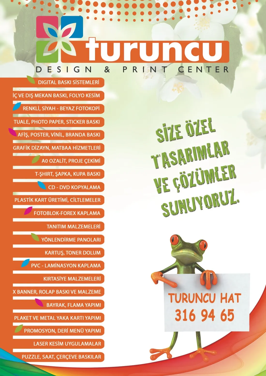 Kapak — hizmet listesi